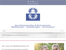 Tablet Screenshot of meditationsleiter.de